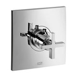 Axor - AXOR Citterio Thermostatic Trim with Cross Handle in Chrome - Chrome