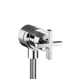Axor - AXOR Citterio Wall Outlet with Check Valves and Volume Control, Cross-Handle  in Chrome - Chrome