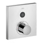 Axor - AXOR ShowerSelect Thermostatic Trim Square for 1 Function in Chrome - Chrome
