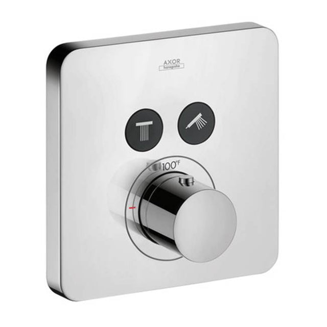 Axor - AXOR ShowerSelect Thermostatic Trim SoftCube for 2 Functions in Chrome - Chrome