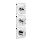 Axor - AXOR Citterio E Thermostatic Module Trim 15'' x 5'' for 3 Functions in Chrome - Chrome