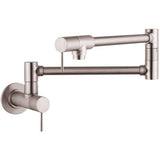 Axor - AXOR Starck Pot Filler, Wall-Mounted in Steel Optic - Steel Optic