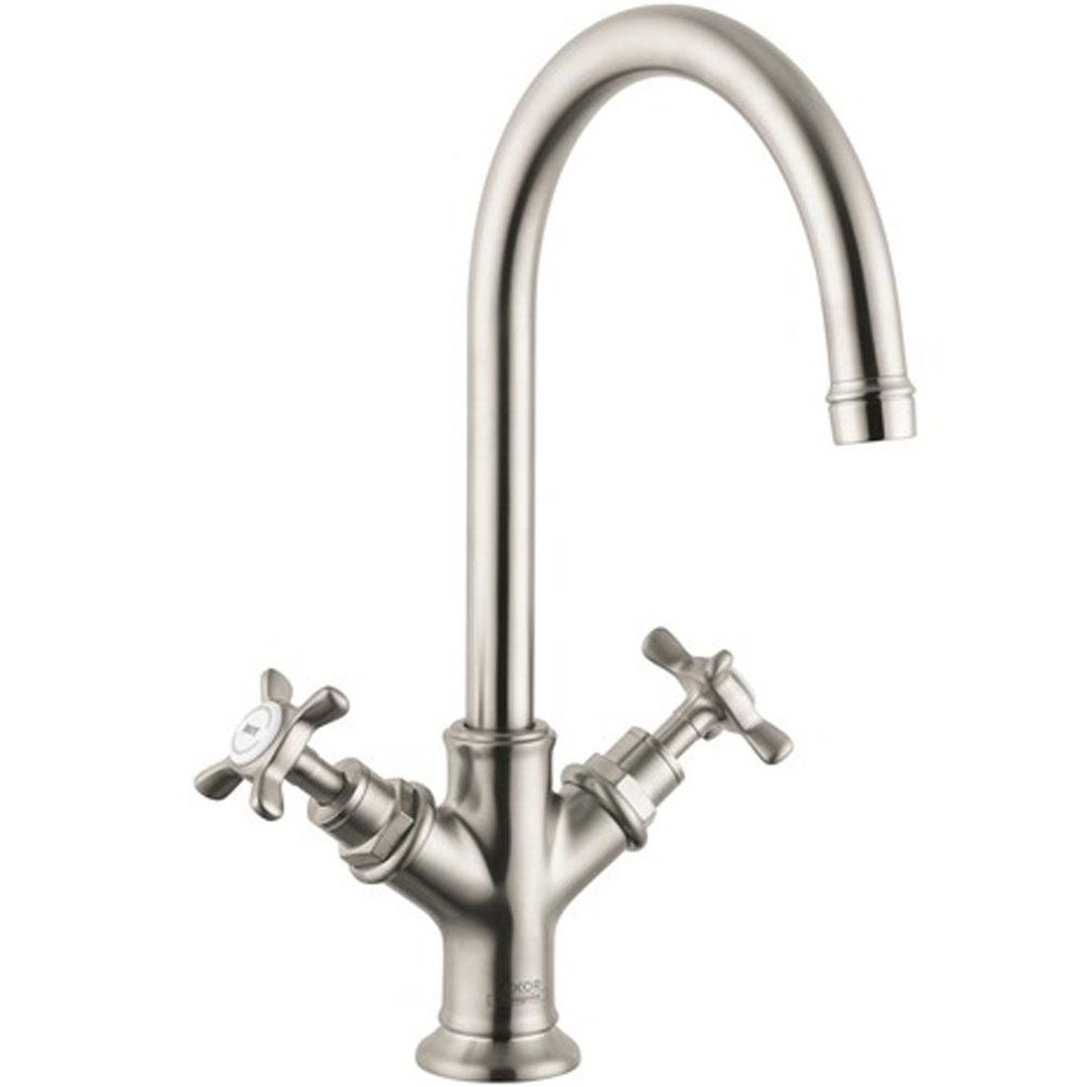 Axor - AXOR Montreux 2-Handle Faucet 210 with Pop-Up Drain, 1.2 GPM in Brushed Nickel - Brushed Nickel