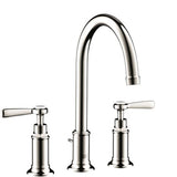 Axor - AXOR Montreux Widespread Faucet 180 with Lever Handles and Pop-Up Drain, 1.2 GPM in Polished Nickel - Polished Nickel