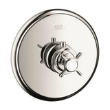 Axor - AXOR Montreux Thermostatic Trim with Cross Handle in Polished Nickel - Polished Nickel