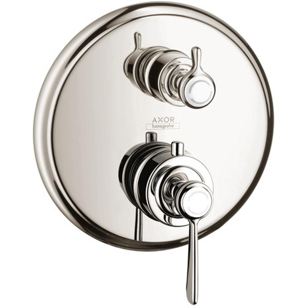 Axor - AXOR Montreux Thermostatic Trim with Volume Control and Diverter in Polished Nickel - Polished Nickel