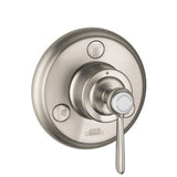 Axor - AXOR Montreux Diverter Trim Trio/Quattro in Brushed Nickel - Brushed Nickel