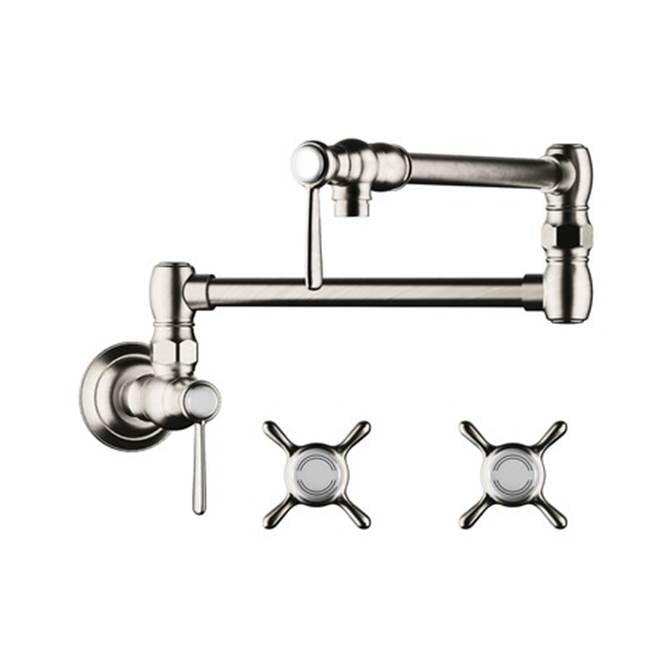 Axor - AXOR Montreux Pot Filler, Wall-Mounted in Polished Nickel - Polished Nickel