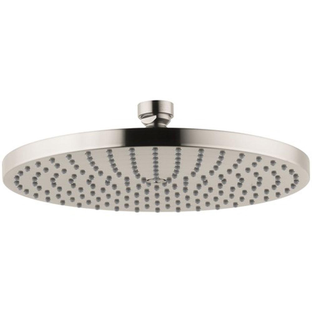 Axor - AXOR Starck Showerhead 240 1-Jet, 2.5 GPM in Brushed Nickel - Brushed Nickel