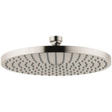 Axor - AXOR Starck Showerhead 240 1-Jet, 2.5 GPM in Brushed Nickel - Brushed Nickel