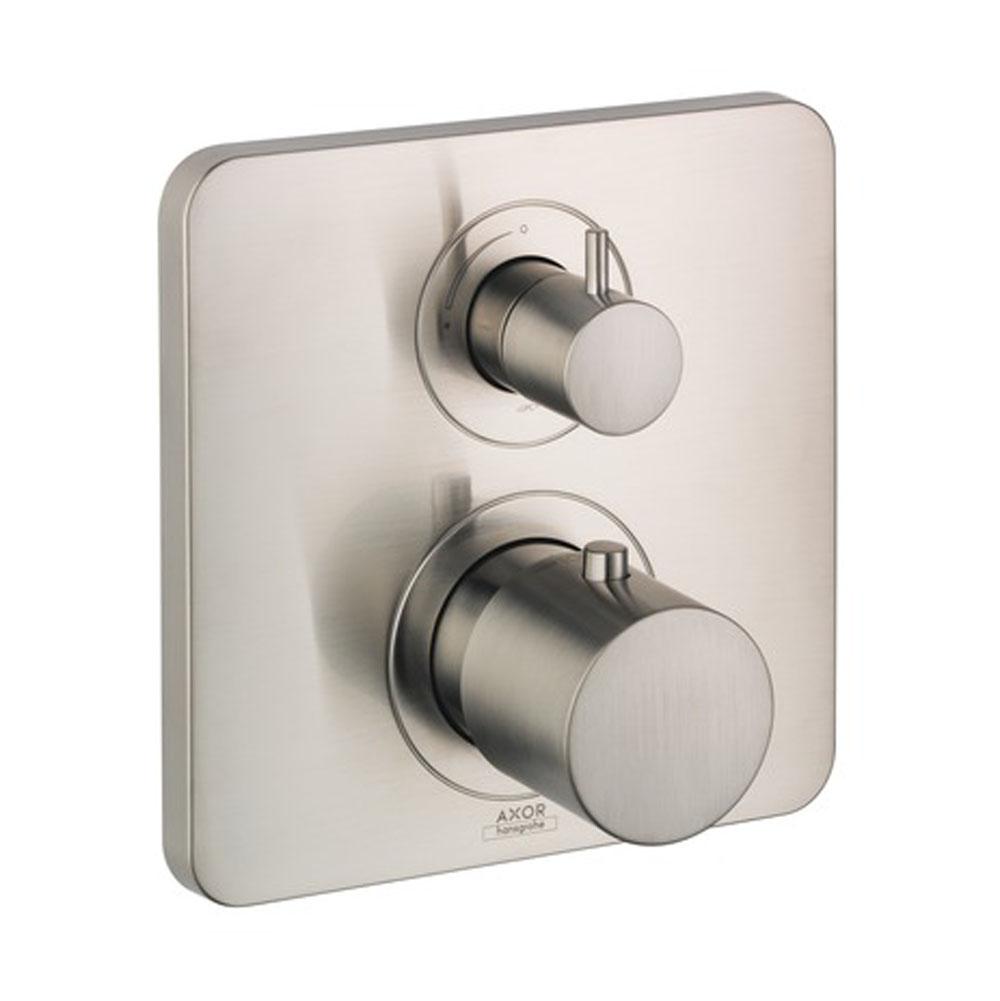 Axor - AXOR Citterio M Thermostatic Trim with Volume Control in Brushed Nickel - Brushed Nickel