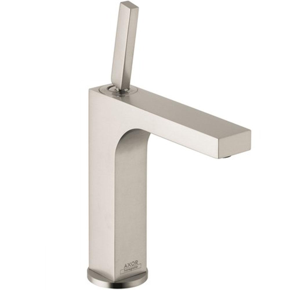 Axor - AXOR Citterio Single-Hole Faucet 160 with Pop-Up Drain, 1.2 GPM in Brushed Nickel - Brushed Nickel