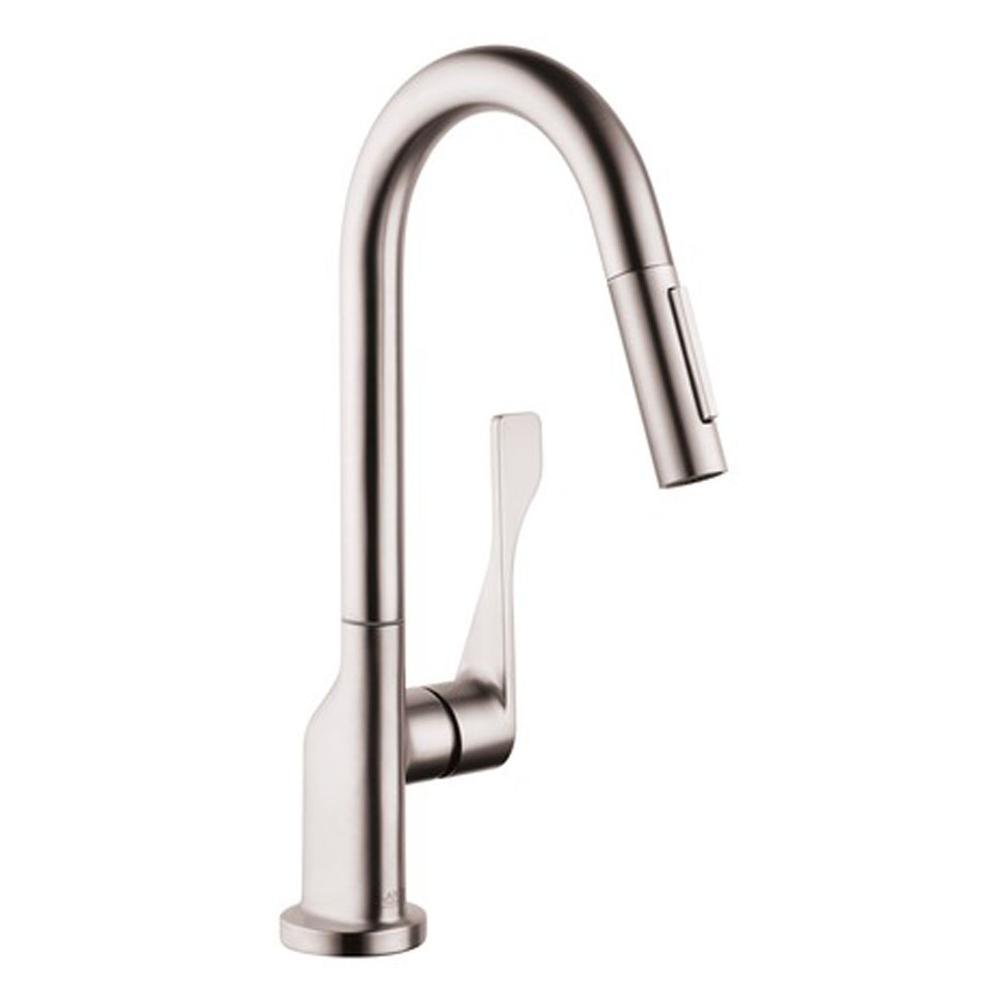 Axor - AXOR Citterio Prep Kitchen Faucet 2-Spray Pull-Down, 1.75 GPM in Steel Optic - Steel Optic