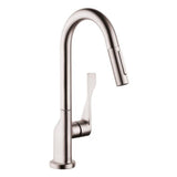 Axor - AXOR Citterio Prep Kitchen Faucet 2-Spray Pull-Down, 1.75 GPM in Steel Optic - Steel Optic