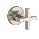 Axor - AXOR Citterio Volume Control Trim with Cross Handle in Brushed Nickel - Brushed Nickel
