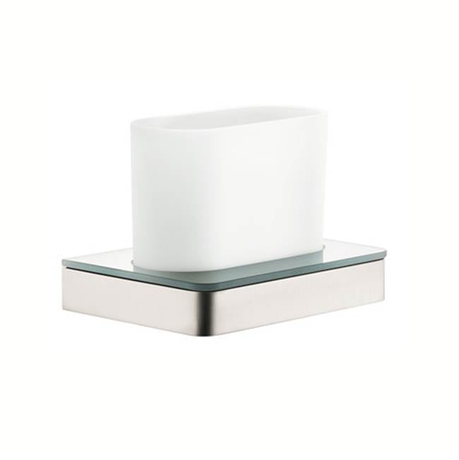 Axor - AXOR Universal SoftSquare Tumbler in Brushed Nickel - Brushed Nickel
