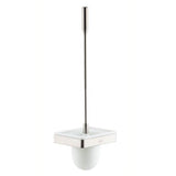 Axor - AXOR Universal SoftSquare Toilet Brush with Holder Wall-Mounted in Brushed Nickel - Brushed Nickel