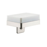 Axor - AXOR Universal SoftSquare Soap Dispenser with Shelf in Brushed Nickel - Brushed Nickel