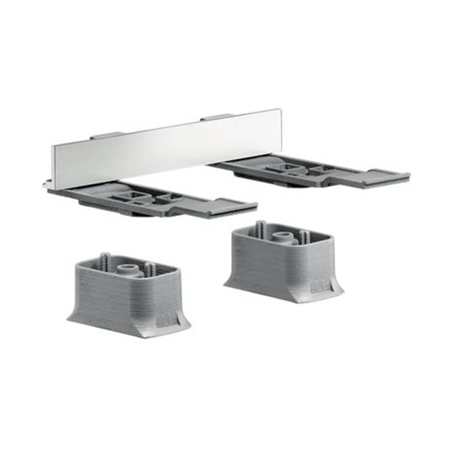 Axor - AXOR Universal SoftSquare Adapter Set in Brushed Nickel - Brushed Nickel