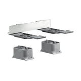 Axor - AXOR Universal SoftSquare Adapter Set in Brushed Nickel - Brushed Nickel