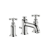 Axor - AXOR Montreux Widespread Faucet 30 with Cross Handles and Pop-Up Drain, 1.2 GPM in Polished Nickel - Polished Nickel