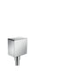 Axor - AXOR ShowerSolutions Wall Outlet Square with Check Valves in Chrome - Chrome
