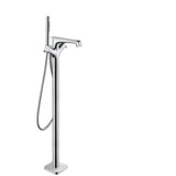 Axor - AXOR Citterio E Thermostatic Freestanding Tub Filler Trim with 1.75 GPM Handshower in Chrome - Chrome
