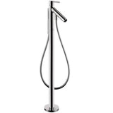 Axor - AXOR Starck Freestanding Tub Filler Trim with 1.75 GPM Handshower in Chrome - Chrome