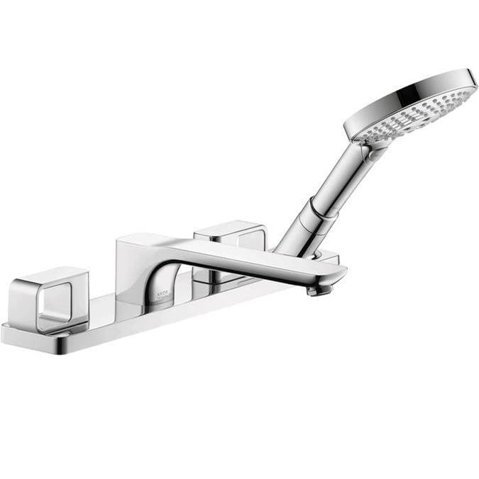 Axor - AXOR Urquiola 4-Hole Roman Tub Set Trim with 1.75 GPM Handshower in Chrome - Chrome