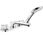 Axor - AXOR Urquiola 4-Hole Roman Tub Set Trim with 1.75 GPM Handshower in Chrome - Chrome