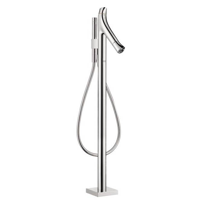 Axor - Starck Organic Thermostatic Freestanding Tub Filler Trim with 1.75 GPM Handshower in Chrome - Chrome