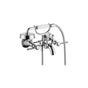 Axor - AXOR Montreux 2-Handle Wall-Mounted Tub Filler with Lever Handles and 1.8 GPM Handshower in Chrome - Chrome