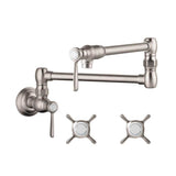 Axor - AXOR Montreux Pot Filler, Wall-Mounted in Steel Optic - Steel Optic
