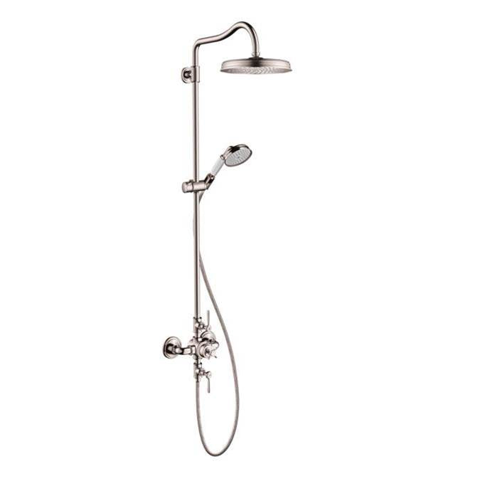 Axor - AXOR Montreux Showerpipe 240 1-Jet, 1.8 GPM in Polished Nickel - Polished Nickel