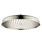 Axor - AXOR Montreux Showerhead 240 1-Jet, 1.75 GPM in Polished Nickel - Polished Nickel