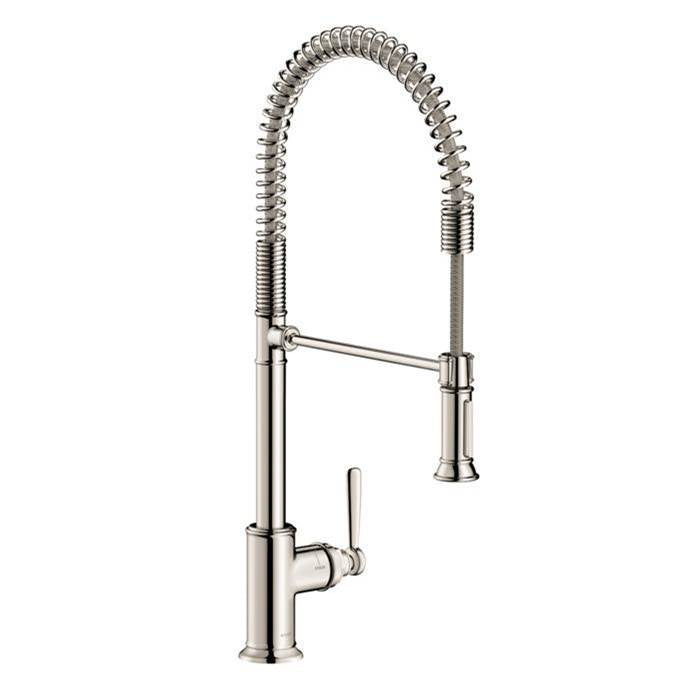 Axor - AXOR Montreux Semi-Pro Kitchen Faucet 2-Spray, 1.75 GPM in Polished Nickel - Polished Nickel