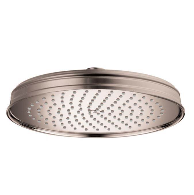 Axor - AXOR Montreux Showerhead 240 1-Jet, 1.75 GPM in Brushed Nickel - Brushed Nickel