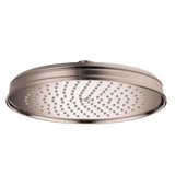 Axor - AXOR Montreux Showerhead 240 1-Jet, 1.75 GPM in Brushed Nickel - Brushed Nickel