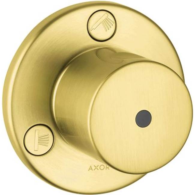 Axor - AXOR Uno Diverter Trim Trio/Quattro in Brushed Gold Optic - Brushed Gold Optic
