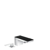 Axor - AXOR MyEdition Widespread Faucet 70, 1.2 GPM in Chrome / Black Glass - Chrome / Black Glass