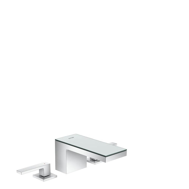 Axor - AXOR MyEdition Widespread Faucet 70, 1.2 GPM in Chrome / Mirror Glass - Chrome / Mirror Glass