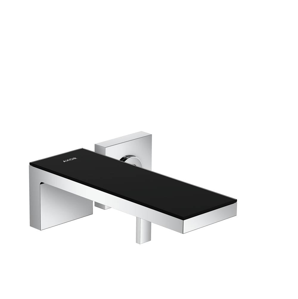 Axor - AXOR MyEdition Wall-Mounted Single-Handle Faucet Trim, 1.2 GPM in Chrome / Black Glass - Chrome / Black Glass