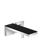Axor - AXOR MyEdition Wall-Mounted Single-Handle Faucet Trim, 1.2 GPM in Chrome / Black Glass - Chrome / Black Glass