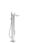 Axor - AXOR MyEdition Freestanding Tub Filler Trim with 1.75 GPM Handshower in Chrome / Mirror Glass - Chrome / Mirror Glass