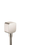 Axor - AXOR ShowerSolutions Wall Outlet SoftCube with Check Valves in Brushed Nickel - Brushed Nickel