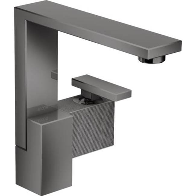 Axor - AXOR Edge Single-Hole Faucet 190 - Diamond Cut, 1.2 GPM in Polished Black Chrome - Polished Black Chrome