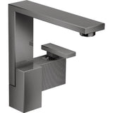 Axor - AXOR Edge Single-Hole Faucet 190 - Diamond Cut, 1.2 GPM in Polished Black Chrome - Polished Black Chrome
