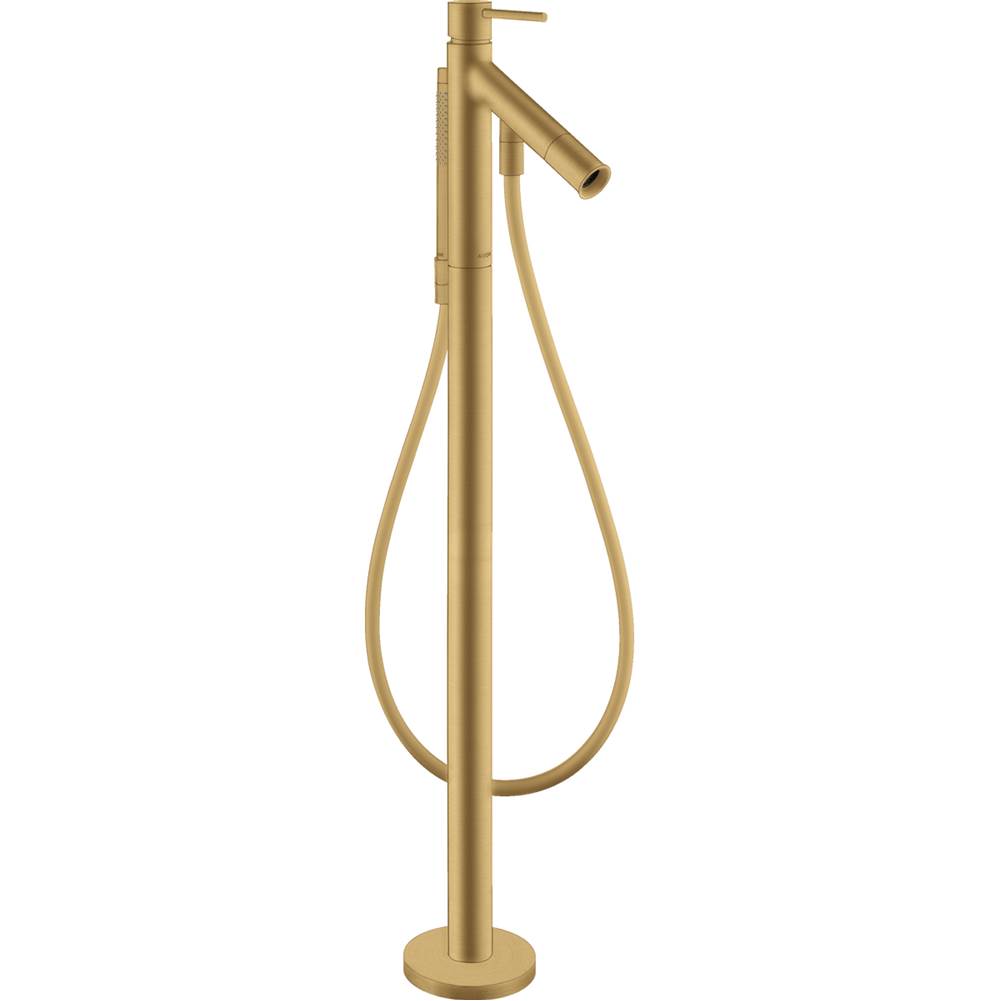 Axor - Starck Freestanding Tub Filler Trim with Lever Handle and 1.75 GPM Handshower in Brushed Gold Optic - Brushed Gold Optic
