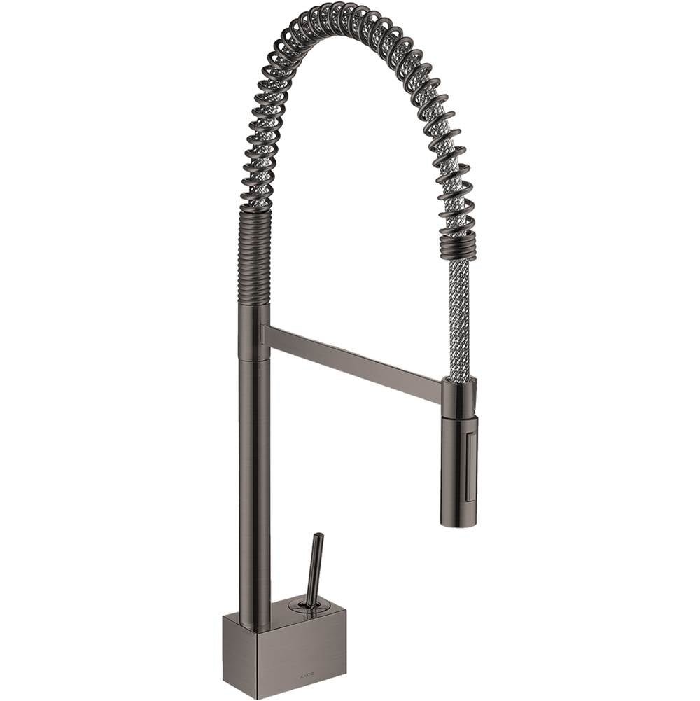 Axor - AXOR Starck Semi-Pro Kitchen Faucet 2-Spray, 1.75 GPM in Brushed Black Chrome - Brushed Black Chrome