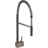 Axor - AXOR Starck Semi-Pro Kitchen Faucet 2-Spray, 1.75 GPM in Brushed Black Chrome - Brushed Black Chrome